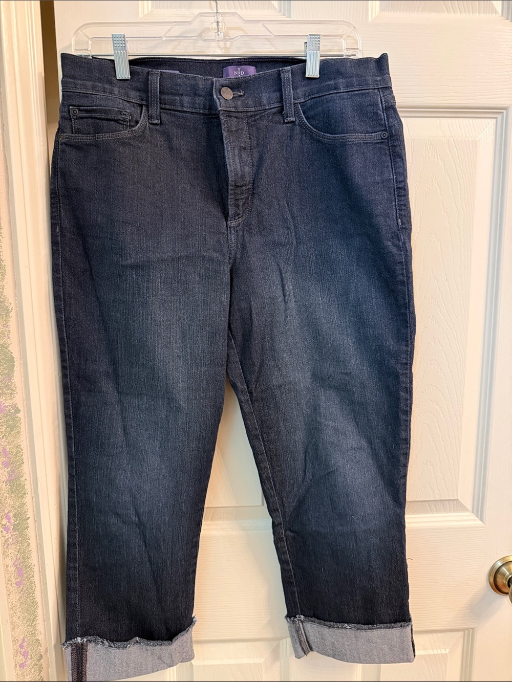 NYDJ Dark Indigo Cropped Ankle Jeans
